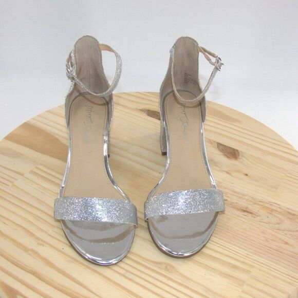 Betsey Johnson Silver Glitter Heels - Picture 3 of 10